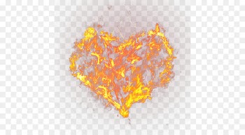 Yellow Heart Computer Wallpaper - Fiery heart 