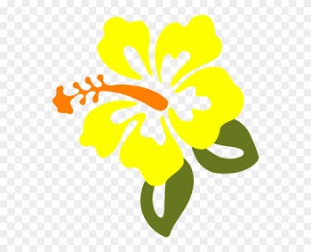 Yellow Hibiscus Clip Art At Vector Clip Art - Yellow Hibiscus Flower Clipart