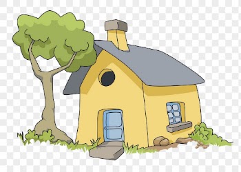 Yellow house png cartoon drawing, | Free PNG - rawpixel