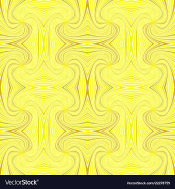Yellow hypnotic abstract seamless striped swirl vector image