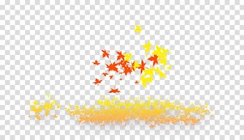 Yellow Illustration, Autumn colors transparent background PNG clipart