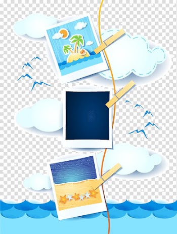 Yellow island , Euclidean , Great frame decorative transparent background PNG clipart