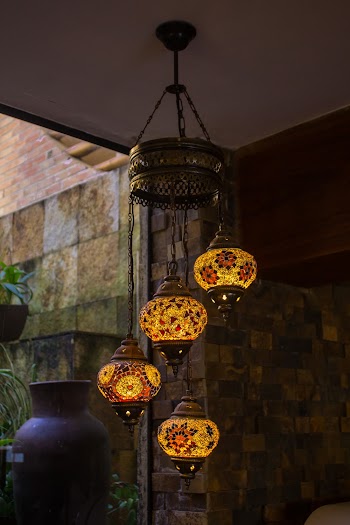 Yellow Lanterns Turned on
