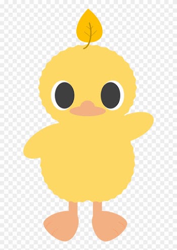 Yellow Leaf Duckling By Alice Of Africa - Cartoon