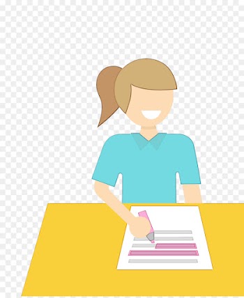 yellow learning reading sitting clip art