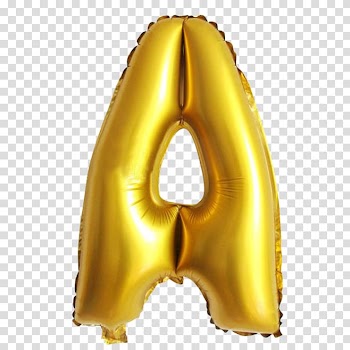 Yellow letter A balloon, Letter , A letter transparent background PNG clipart