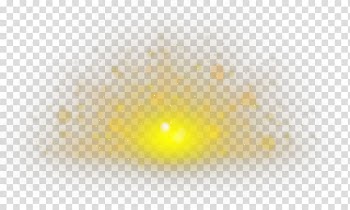 Yellow light effects illustration, Yellow explosion dust deduction transparent background PNG clipart