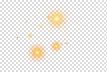 Yellow light illustration, Light Yellow Angle Pattern, Yellow light effect element transparent background PNG clipart