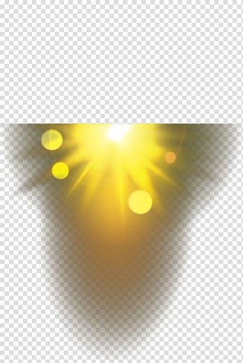 Yellow light illustration, Sunlight, sun rays transparent background PNG clipart