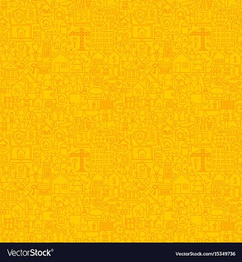  					Yellow line real estate seamless pattern vector image														