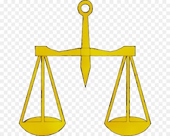 yellow line triangle scale balance