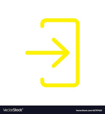 yellow login icon
