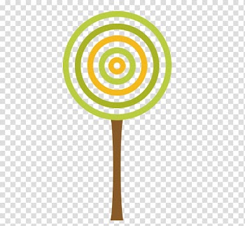 Yellow, Lollipop trees transparent background PNG clipart