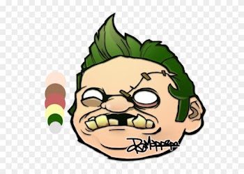 Yellow Loser People - Dota 2 Pudge Head