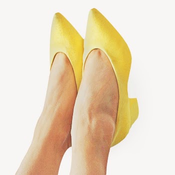 Yellow low heels collage element | Free PSD - rawpixel
