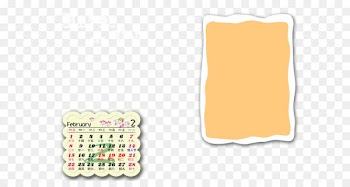 Yellow Material Pattern - Calendar Template 