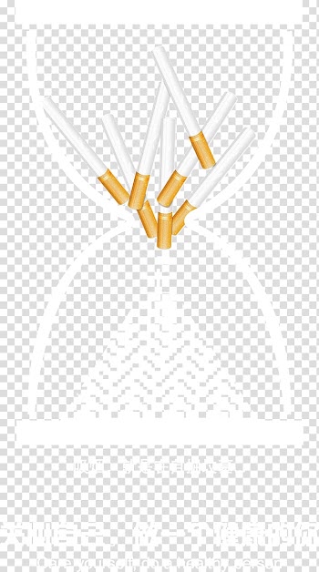 Yellow Material Pattern, Creative Non-smoking public service ad PSD material transparent background PNG clipart