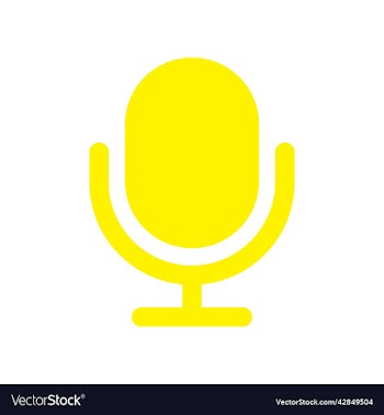 yellow microphone icon