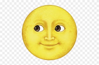 Yellow Moon Emoji - Whatsapp Yellow Moon Emoji