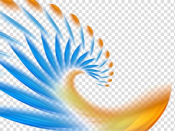 Yellow, orange, and blue illustration, Background light Euclidean , Light effect abstract background decoration transparent background PNG clipart