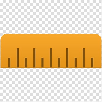 Yellow orange line font, Ruler transparent background PNG clipart