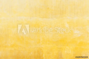 Yellow painted canvas