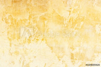 Yellow painted canvas