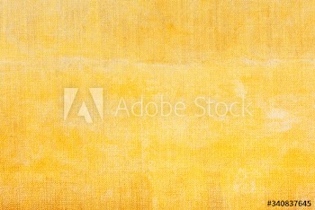 Yellow painted canvas