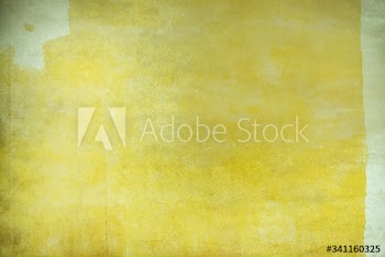 Yellow painted canvas