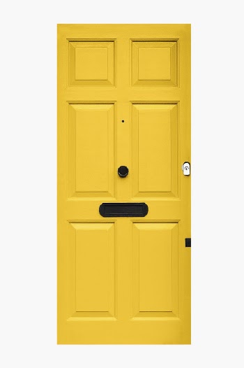 Yellow panel door clipart, modern | Free PSD - rawpixel