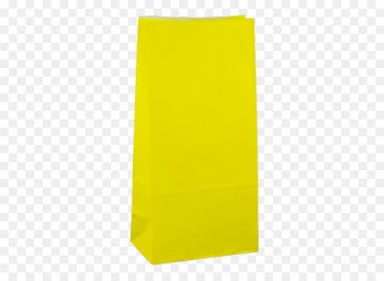 Yellow, Paper Bag PNG