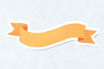 Yellow paper ribbon banner design element | Free  illustration - 2339762