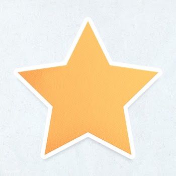 Yellow paper star shaped sticker design element | Free  illustration - 2339777