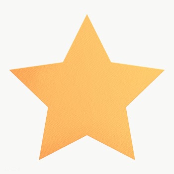 Yellow paper star shaped sticker design element | Free  transparent png - 2339745