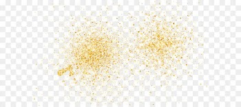 Yellow Pattern - Cross Star Gold Powder 