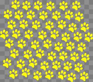 Yellow Paw Prints Clip Art at Clipartimage.com - vector clip art online ...