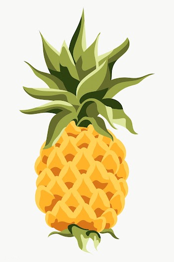 Yellow pineapple design element | Free  transparent png - 2338444