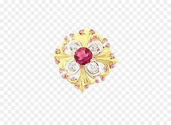 yellow pink brooch jewellery fashion accessory