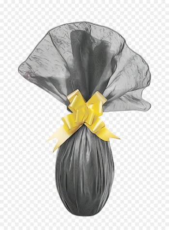 yellow plant bin bag hair accessory costume