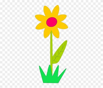 Yellow, Plants, Sun, Flower, Flowers, Cartoon, Border - Spring Flowers Clip Art