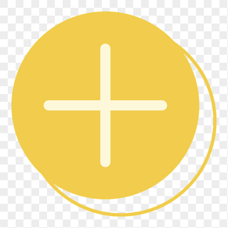 Yellow plus png sticker, transparent | Free PNG - rawpixel