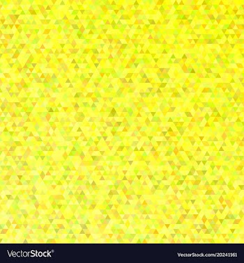 Yellow polygonal abstract tiled triangle vector image