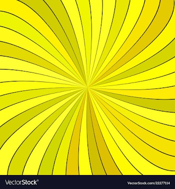 Yellow psychedelic abstract spiral stripe vector image