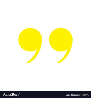 yellow quotation mark icon