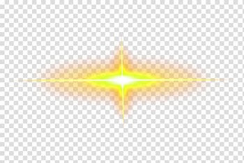 Yellow ray of light, Yellow Light, Yellow light effect element transparent background PNG clipart