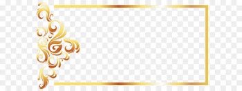 Yellow Recreation Pattern - Gold Line border European vector 