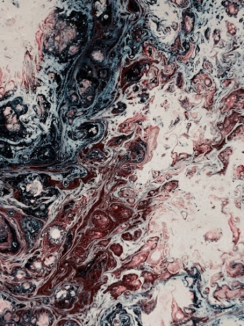 Yellow, Red, and Blue Abstract Painting