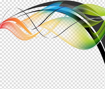 Yellow, red, black, orange, and blue wave illustration, Line , Abstract color line transparent background PNG clipart