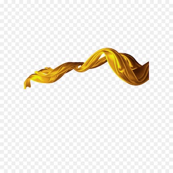Yellow ribbon Gratis - Sprinkle gold streamer 