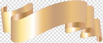 Yellow ribbon illustration, Brass Angle Design Product, Banner Gold Deco transparent background PNG clipart